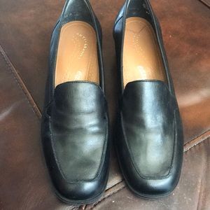 Black loafers